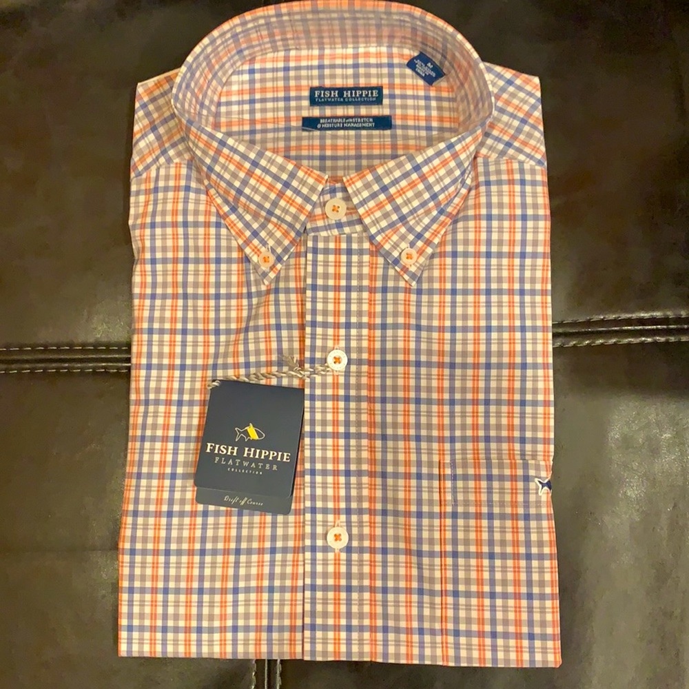 Fish Hippie long sleeve performance button down dress shirt